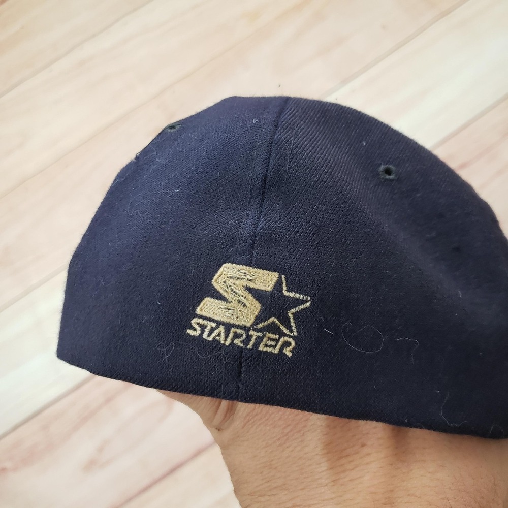 Vintage Michigan Wolverines Hat Cap Fitted Mens‎ 7-7 3/4 NCAA Starter 90s - Picture 4 of 11